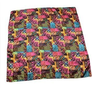 Broadus Collection by Shante & Snoop Silky Headwrap Scarf Vibrant Geometric